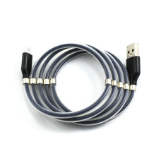Micro-USB кабель E-Cable Magnetic Absorption 1м чорний