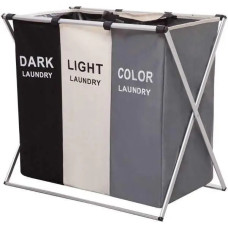 Кошик для білизни розкладний з 3 відсіками Laundry Basket