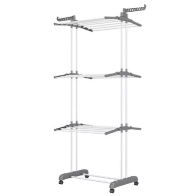 Сушарка для білизни Garment rack with wheels № K12-120 Сіра