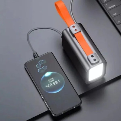 Power Bank з ліхтарем JS-F30 100000mAh Чорний