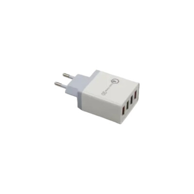 Зарядний пристрій Fast Charge 220v на 4 USB D22 Білий