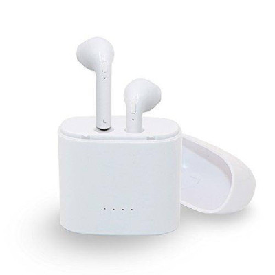 Бездротові bluetooth навушники HBQ i7 TWS micro usb з додатковою станцією + повербанк Білі