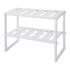 Полиця під раковину для зберігання кухонного приладдя Kitchen Rack Біла