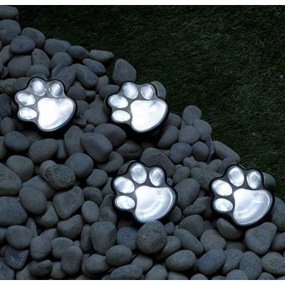 Світи, що світяться Paw Print Light на сонячній батареї