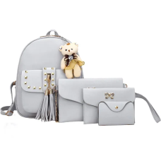 Жіноча сумка 4 в 1 Teddy Back Pack Bag Біла