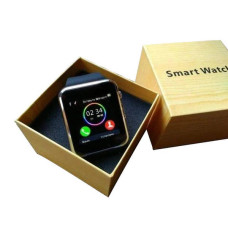 Розумний Годинник Smart Watch А1 Gold Black + Навушники подарунок
