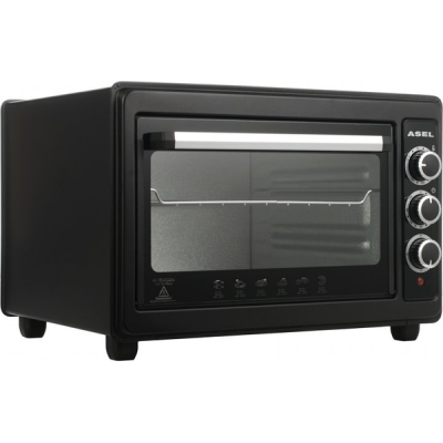 Електрична духовка Asel AF-33-23 33 л 1300 Вт Чорна