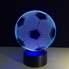 Світильник 3D Desk Lamp Футбольний м'яч