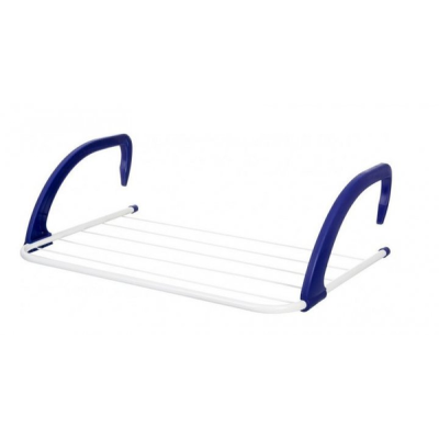 Сушарка для одягу на батарею 4068 см знімна Fold Clothes Shelf Синя