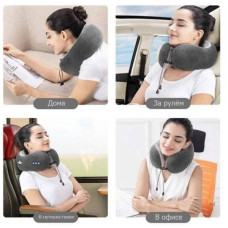 Массажер електричний для шиї U-Shaped Massage Pillow SHAKE WM-003 Білий
