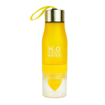 Спортивна пляшка-соковитискач H2O Water bottle Жовта