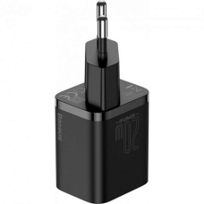 Мережевий зарядний пристрій Baseus Super Silicone PD Charger 20W (1Type-C) Чорний