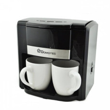 Кавоварка крапельна Domotec MS-0708 на 2 чашки 500Вт Чорна