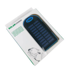 Power Bank Solar Charger 30000mAh Блакитний