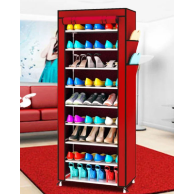 Стелаж для зберігання взуття Combination Shoe Frame 60X30X160 Червоний