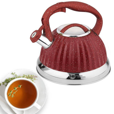 Чайник зі свистком HIGHER+KITCHEN ZP-039 Цегляний