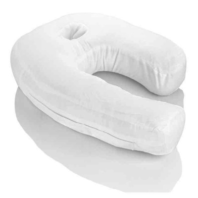 Подушка ортопедична з отвором для вуха Side Sleeper White