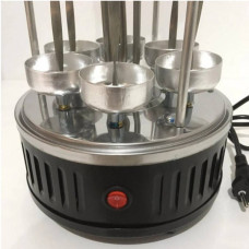 Електрошашличниця вертикальна Domotec BBQ MS-7781  на 6 шампурів (тін колба)