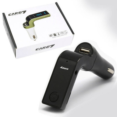 FM модулятор автомобільний Car G7 Bluetooth Чорний