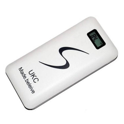 Павер банк Power Bank S 30000mAh white 3 USB з LCD дисплеєм Білий