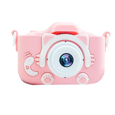 Дитячий фотоапарат у чохлі Smart Kids Camera Рожевий