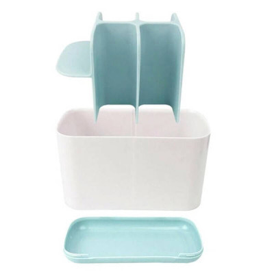 Підставка для зубних щіток Large Toothbrush Caddy Блакитна