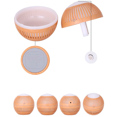 Зволожувач Повітря LED Humidifier Aroma Air Diffuser світле дерево