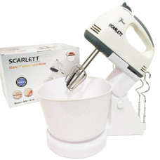 Стаціонарний міксер Scarlett MM 1620 з чашею Білий