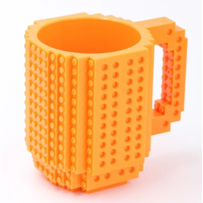 Кружка - конструктор LEGO 350 мл Помаранчева