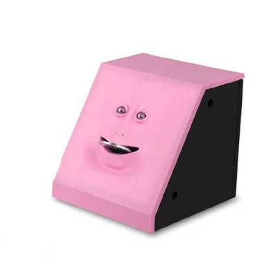 Скарбничка Жуюча Монети з Обличчям Face Piggy Bank Рожева
