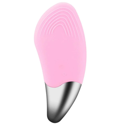 Електрична силіконова щітка-масажер для чищення обличчя Sonic Facial Brush Рожева