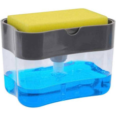 Натискний дозатор диспенсер для миючого засобу з місцем для губки Sponge Caddy