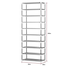 Складна шафа для взуття Shoe Cabinet Shoe rack, 9 полиць Коричневий