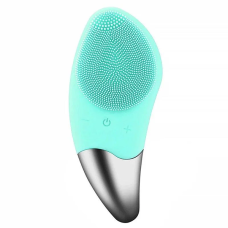Електрична силіконова щітка-масажер для чищення обличчя Sonic Facial Brush Блакитна