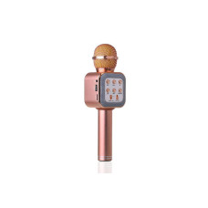 Караоке мікрофон bluetooth WS-1818 Pink + Чохол