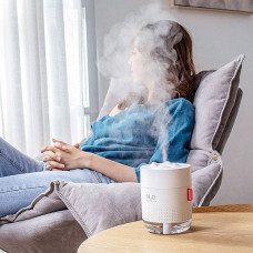 Ультразвуковий зволожувач повітря 500мл H2O Humidifier Білий