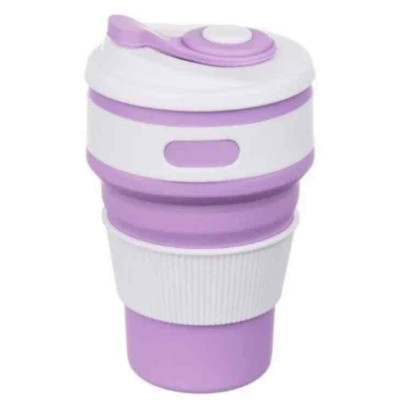 Силіконова склянка складана Silicon Magic Cup Фіолетовий