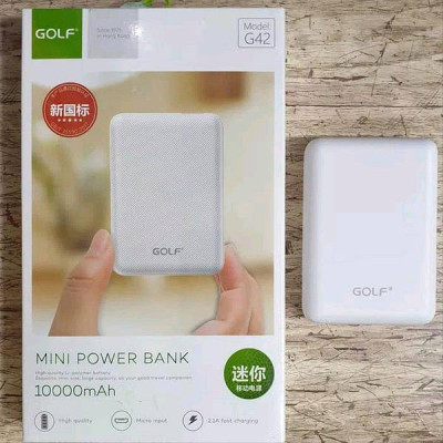 Портативна Зарядка Power Bank GOLF G42 10000mAh Біла