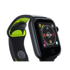 Смарт-годинник з пульсометром Z7 Fit Black green (чорний обідок)