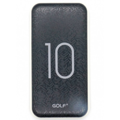 Портативна батарея GOLF Power Bank 10000 mAh G26 Чорна