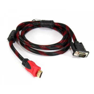 Кабель HDMI-VGA 1,5m посилений в обмотці