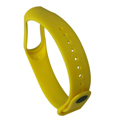 Ремінець силіконовий для Xiaomi Mi Band 3/4 №9 жовтий