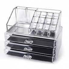 Акриловий органайзер Cosmetic Storage Box для косметики (3 скриньки)