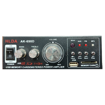 Підсилювач звуку AK-698D FM USB Караоке 2x300 Вт
