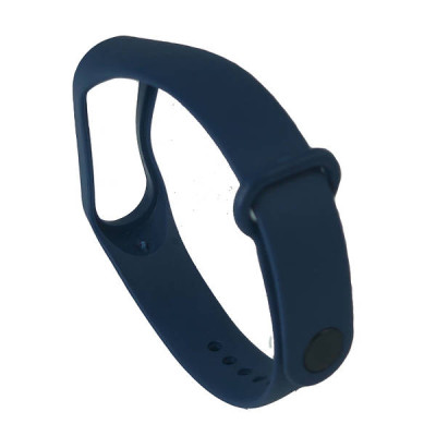 Ремінець силіконовий для Xiaomi Mi Band 3/4 №5 темно-синій