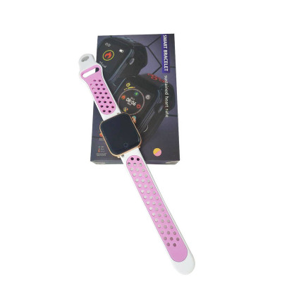 Смарт-годинник з пульсометром Z7 Fit White pink (золотий обідок)