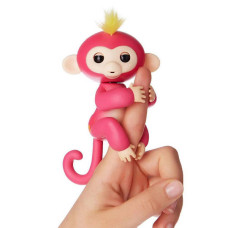 Інтерактивна мавпочка fingerlings happy monkey Рожевий