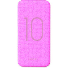 Портативна батарея GOLF Power Bank 10000 mAh G26 Рожева