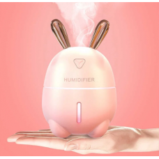 Зволожувач повітря та нічник 2в1 Humidifiers Rabbit Рожевий