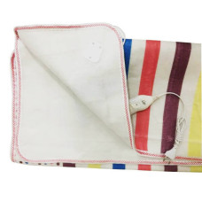 Простирадло електричне з сумкою Electric Blanket 150х160см (широкі смуги, Кольорове)